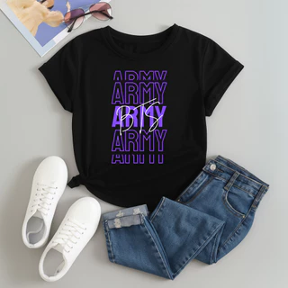 CAMISETA GEEK Estampada Army Bts 275 Blusa Despojado Modinha Kpop Tecido TREND ACADEMIA ENVIO IMEDIATO