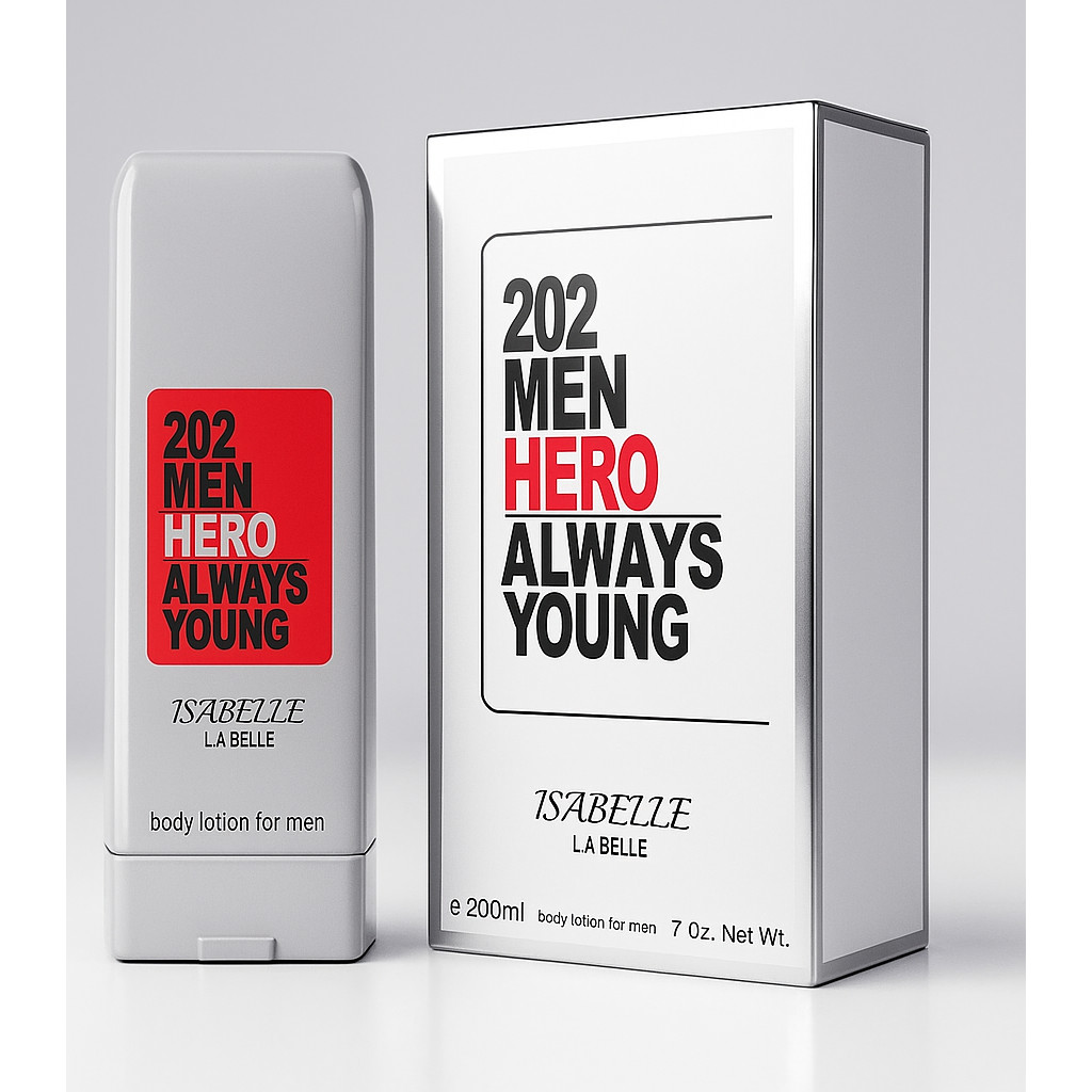Creme 202 Hero Men Corporal Hidratante Perfumado Isabelle Alta