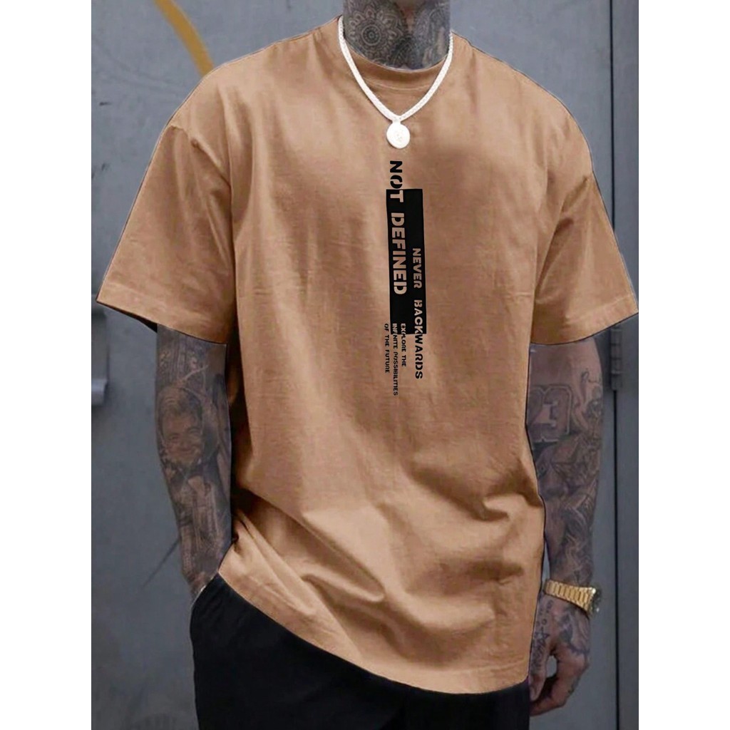 Camiseta Masculina NEVER NOT 100% Algodão Malha Premium