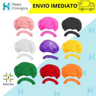Touca Descartável TNT Anvisa 100 unidades em Oferta na Shopee