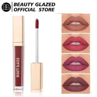 BEAUTY GLAZED Beleza Batom De Veludo Mate Pequeno Ouro Líquido Brilho Labial Duradouro À Prova D