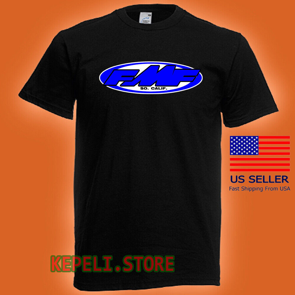 Camiseta Preta Masculina FMF Motocross So Calif
