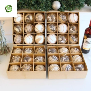 KIDST 9pcs Conjunto De Bolas De Natal , De 8cm , Material De Festa Pingente De Plástico Exclusivo Para Festas