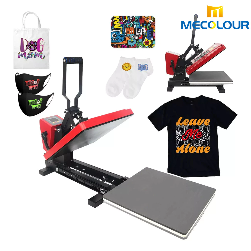 Máquina De Impressão Por Sublimação Plana Semiautomática Gaveta Deslizante Tipo 38x38cm Mecolour