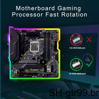 Coolmoon 12cm Processador De Resfriamento De CPU Do Ventilador Computador Sincronização Ajustável RGB Dissipação Para Caixa De PC Chassi