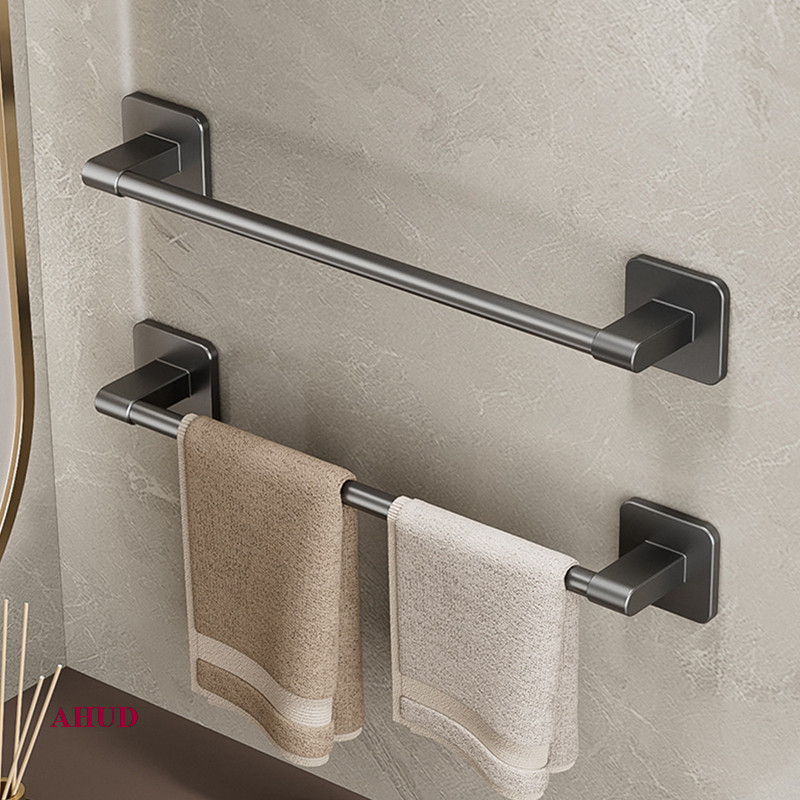 AHUD Suporte De Toalha De Alumínio De Liga Para Toalhas De Banho Auto-Adesivo Sem Perfuração