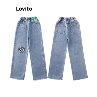 Lovito Jeans casual de bolso liso LNA76033