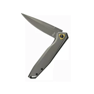 Canivete Semi-automatico Drop Point Super Aço Cr17 Trava Liner lock Com Clip de Bolso Passa Cordão