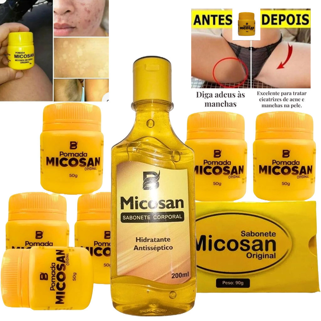 Pomada Clareia Manchas Virilha, remove olheiras, cicatrizante Micosan ...