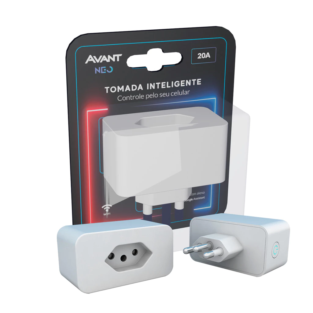 Tomada Smart Inteligente WiFi 20a Branco Avant Neo
