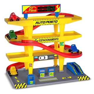 Auto Posto Com 3 Andares E 2 Carrinhos 0300 - Nig Brinquedos