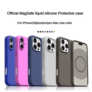 Capa Protetora De Silicone Líquido Para IPhone 16 Promax 16 Plus Com Animação Oficial Magnética De Proteção Anti-Queda