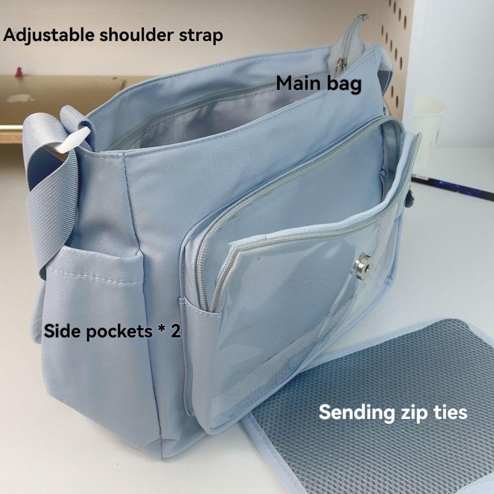 Bolsa Crossbody Transparente FAYSHOW , Impermeável Y2K JK