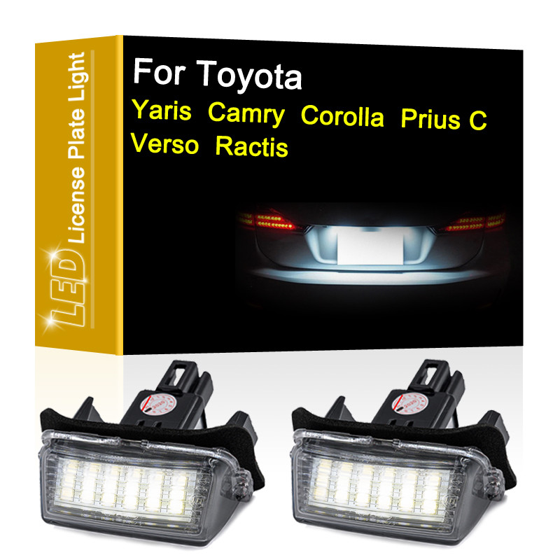 luces LED para matrícula de Toyota Camry, Corolla, Prius, Verso, Yaris