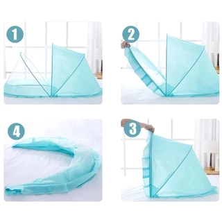Novo - Mosquiteiro Infantil Dobrável Rede Mosquiteira  Portátil 100x45x40cm e 120x65x75cm em Oferta na Shopee