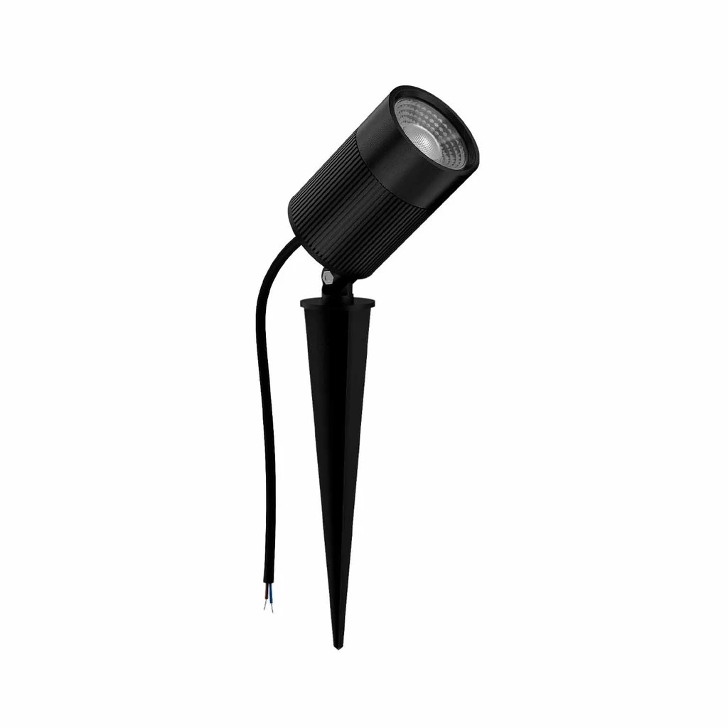 Espeto de Jardim Led 10w Effect Round Luz Azul Ip65 Deluxe
