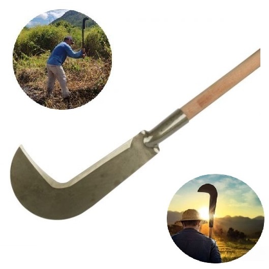 Foice Roçadeira Poda Colheita Com Cabo de 1 Metro | Shopee Brasil