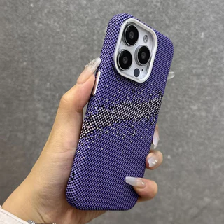 A Fibra De Carbono Estampada Xinghe É Adequada Para Capa De IPhone 15 14 13 12 Pro Max Magnética Ultrafina Anti-Queda Pc