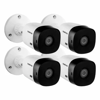 Kit 4 Câmeras Intelbras VHL 1220 B G2 Bullet HDCVI LITE Full HD 1080p, Lente 3.6mm, Visão Noturna 20m, IP66