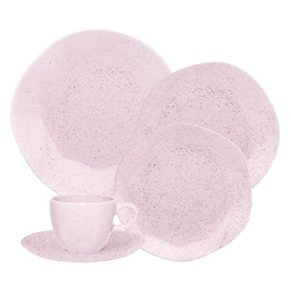 Aparelho de Jantar 30 Peças Pink Sand Oxford