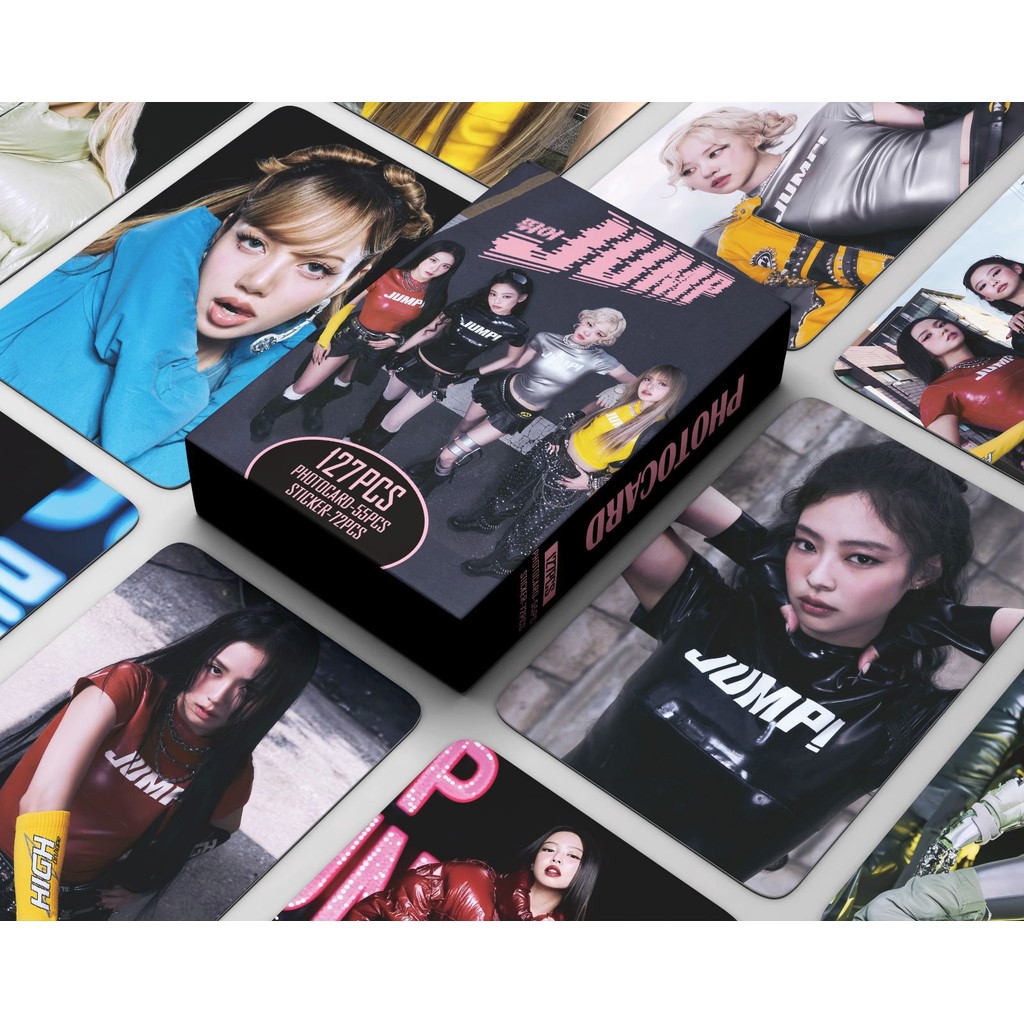 KPOP 127 Pçs/Caixa BLACKPINK Photocards JUMP LOMO Cartão Coleção