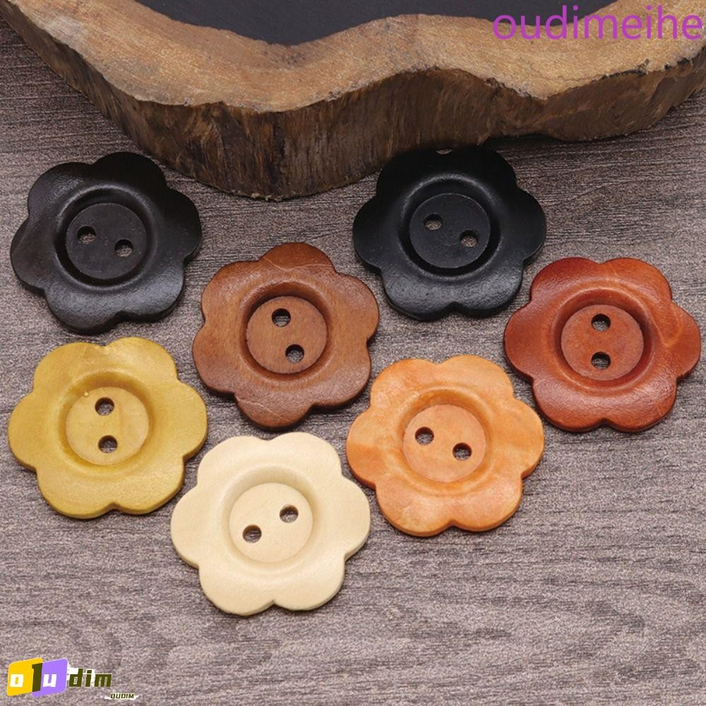 OUDIMEIHE 50 Peças De Botões , Botão De Roupas Em Formato De Flor ...