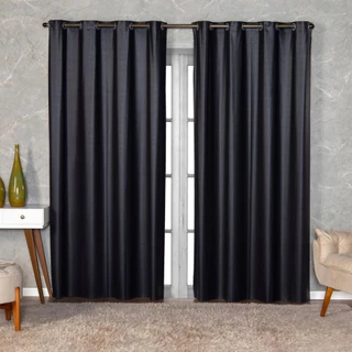 Cortina Blackout PVC 100% Corta Luz 2,80x1,60m Quarto Sala Janela Grande Protege do Sol Fácil Instalação