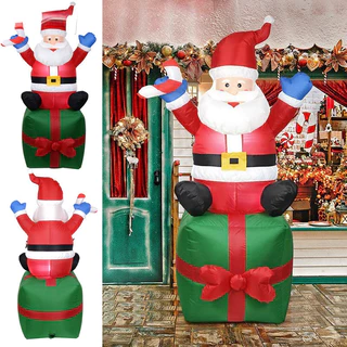 Papai Noel inflável arco decorativo para jardim