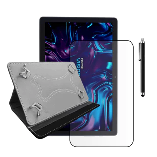 Kit Capa + Película Hidrogel + Caneta Para Positivo Vision Tab 10