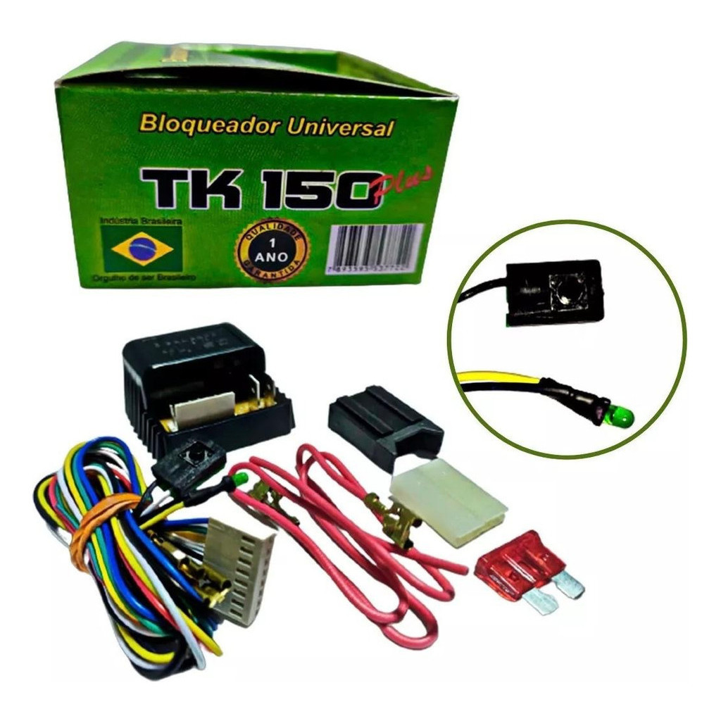 Bloqueador Automotivo Veicular Antifurto Corta Combustível TK