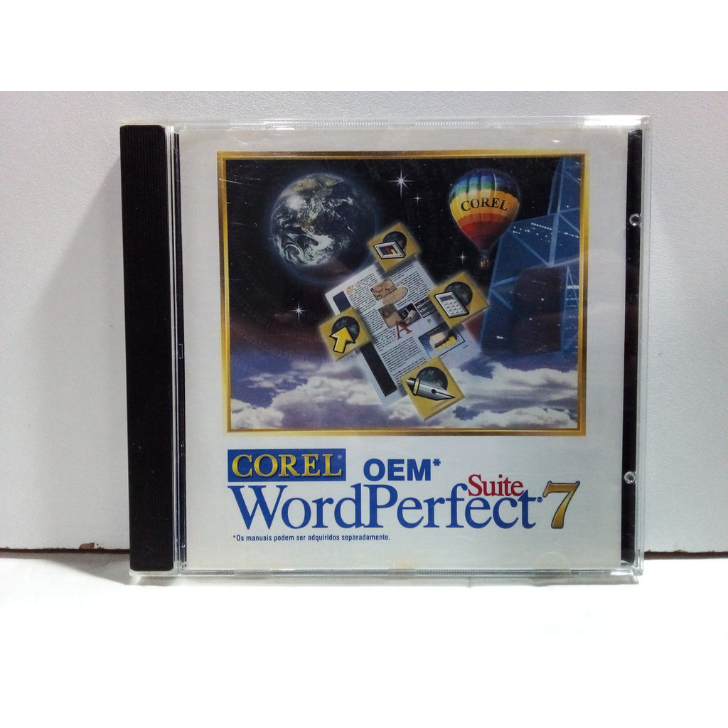 Cd-rom Corel Wordperfect Suite 7 - Original | Shopee Brasil