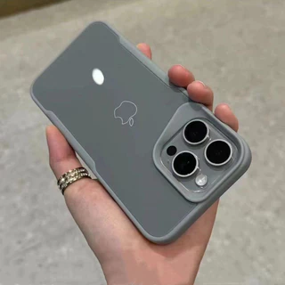Alta Qualidade Titânio Cinza Fosco Caso À Prova De Choque Para iPhone 16 15 13 11 12 14 Pro Max 14 15 16 Plus Luxo Armadura Silicone Capa Macia