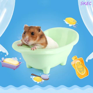 SKEC Banheira Hamster , Mini Banheiro De Plástico Guiné , Brinquedo De Banho Sala De Areia Para Hamsters Esquilos De Rato