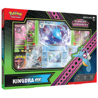 Pokémon Box Kingdra EX Coleção Fábulas Nebulosas EV 6.5