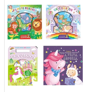 Coleção Infantil Unicórnio - Kit com 3 Livrinhos