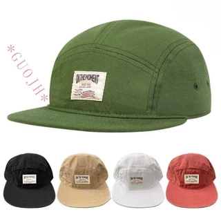 GUOJH On The Moment Letter Hat , Chapéu De Carta Com Rótulo Macio Ajustável Borda Curta , Moda Cor Sólida Ventilação Respirável Baseball Masculino Mulher
