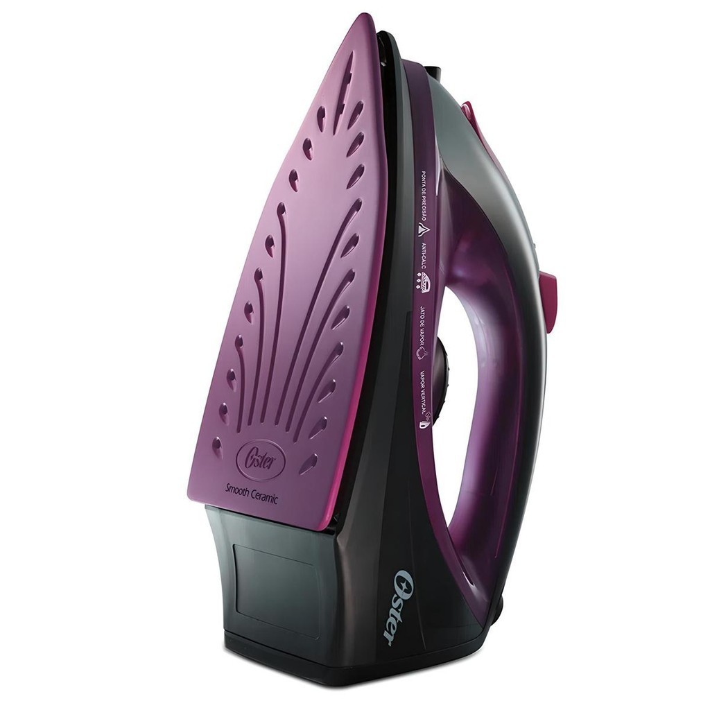 Ferro de Passar a Vapor Cerâmica GCSTBS5956 127V Preto e Roxo - Oster