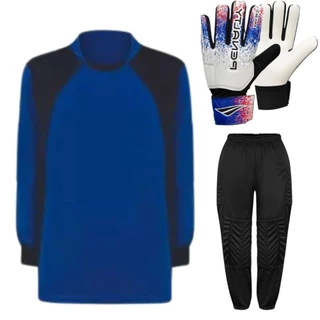 Kit Completo Para Goleiro: Camisa, Calça Acolchoada e Luva Penalty Delta Profissional. Society Campo Futsal