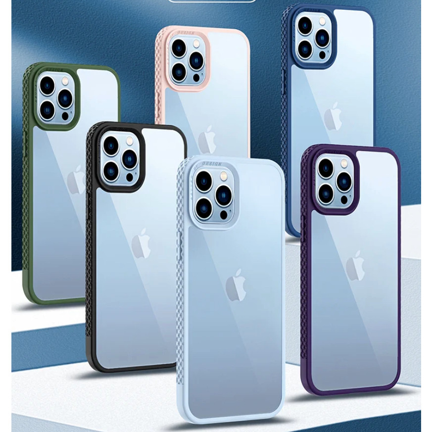 ￼Capinha Silk Borda Colorida Anti shock iPhone 11 12 13 14 15Promax