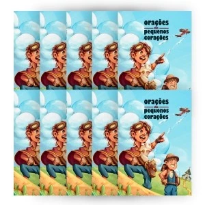 Kit de Evangelismo - 10 livros Palavras de Vida - Orações dos pequenos corações - Homens