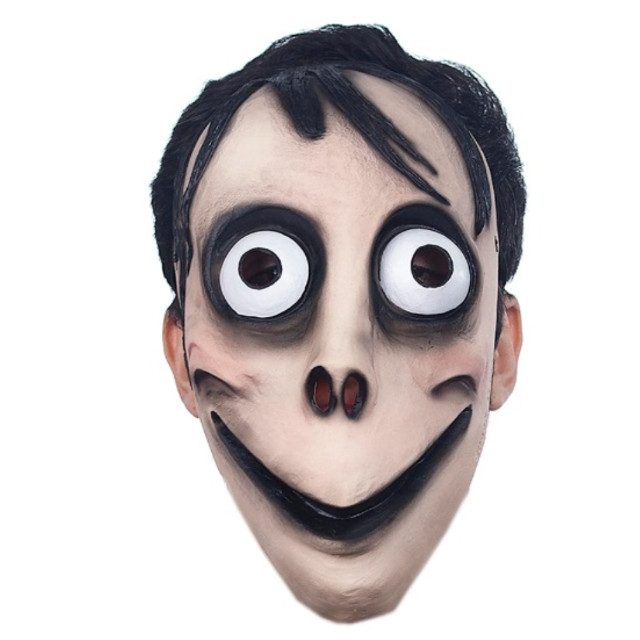 Máscara Menina Malvada Momo Halloween Carnaval Fantasia Teatro Terror Assustador Dia das Bruxas Zumbi Cosplay Horror