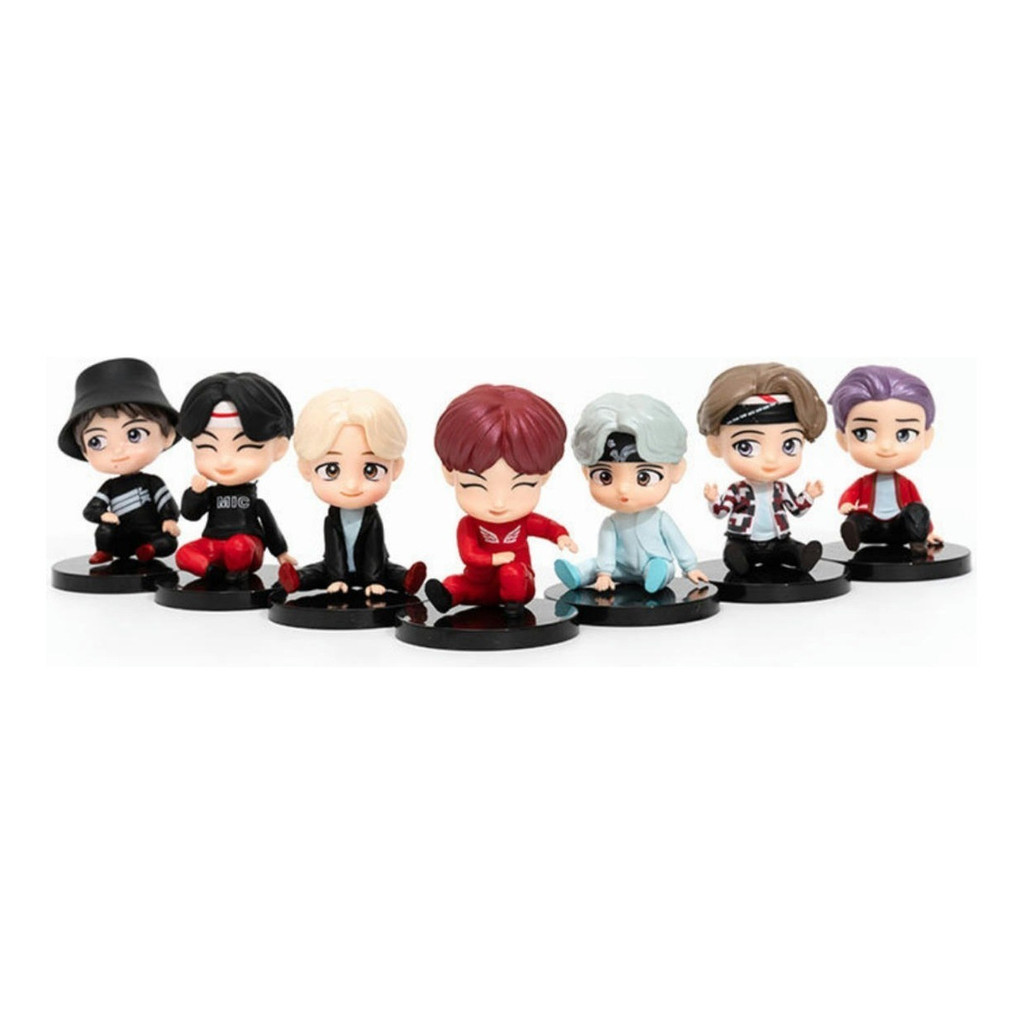 Bonecas Bts Tiny Tan Mini Idol Figura 7pcs Sit Versão K-pop | Shopee Brasil