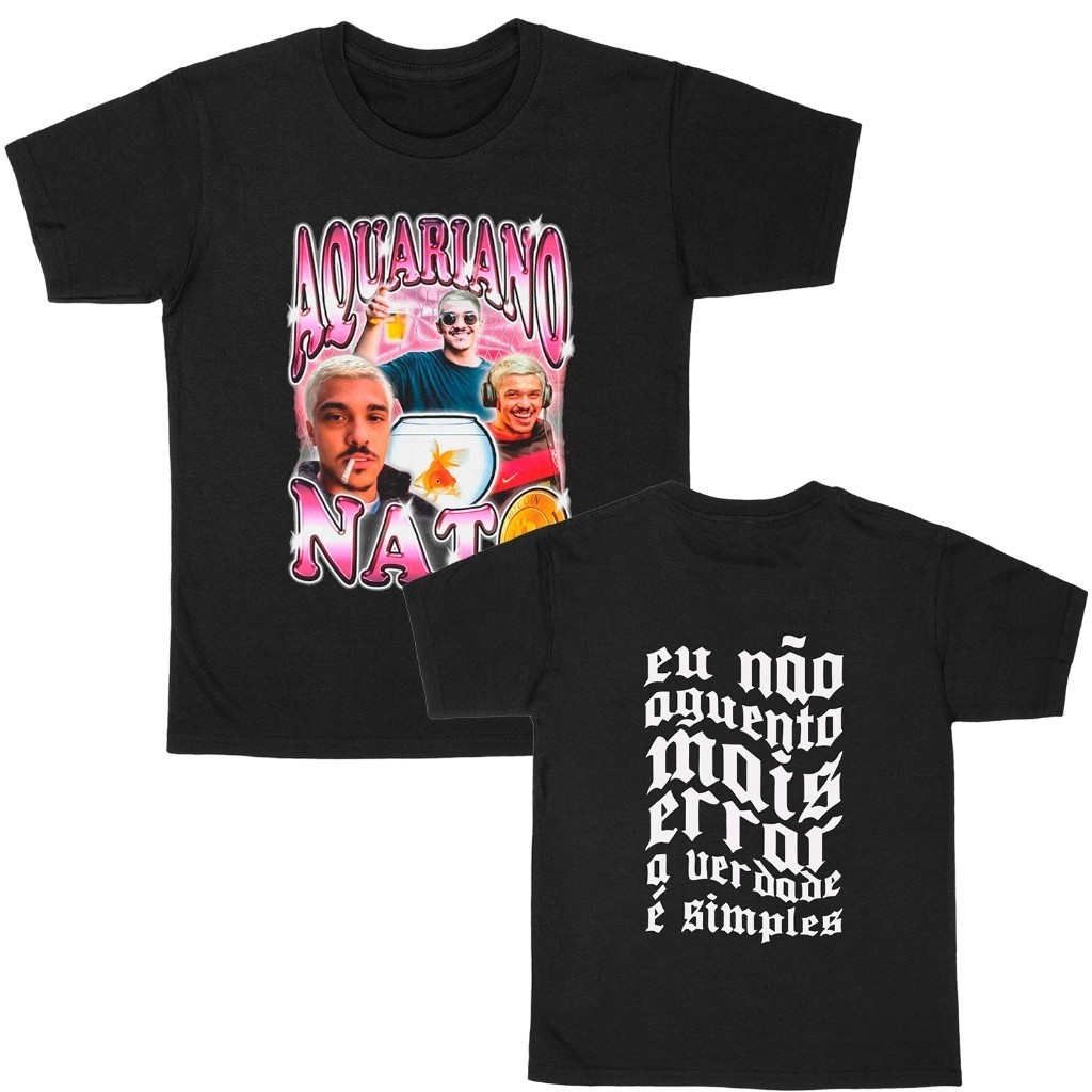 Camiseta Streetwear Unissex Chico Moedas Modelo Exclusivo