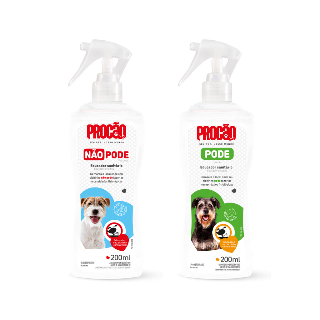 Kit Educador Sanitário Pode e Não Pode Spray Pro Cão 200ml | Shopee Brasil