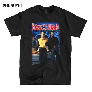 Camiseta De Algodão Masculina Moda Verão Tamanho euro Boyz N The Hood-Camisa Preta-Envio Rápido ! Alta Qualidade