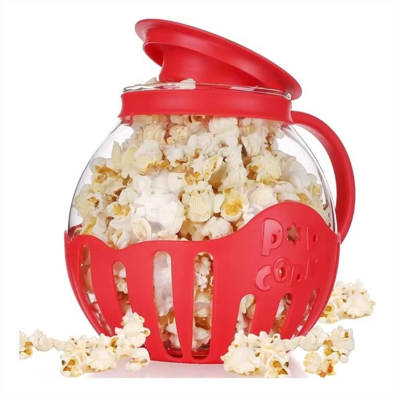 Pipoqueira Micro-ondas Vidro Fitness Sem Óleo 2l Pipoca