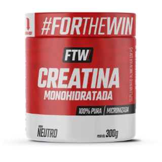 Creatina Monohidratada 300g - FTW - Laudo Aprovado Creatina 100% Growth