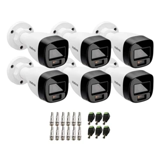 Kit 6 Câmeras Intelbras VHD 1220 B G7 Full Color Full HD 1080P Visão Noturna Colorida 20m Proteção IP67