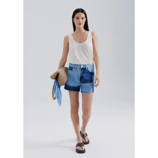 Shorts Jeans Com Recortes Hering