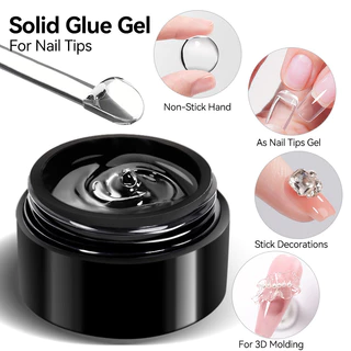 UR SUGAR Conjunto De Cola De Gel Sólida Para Unhas , 5 Peças , Prensar Nas Adesivo Forte , Ponta Transparente , Kit UV em Oferta na Shopee